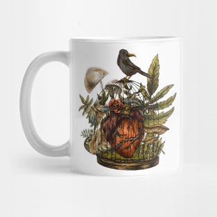 Goblincore Caged Heart Mug